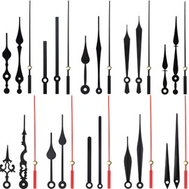 10 Styles Clock Hands, Clock Hands Kits Made of Aluminum, DIY Repair Parts Replacement for Clock Repair, Black (10 Inch)