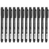 12pcs Micron Liner Fine Tip Marker Pen Black Water Based