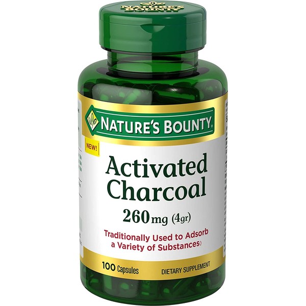 Nature's Bounty Activated Charcoal, 260 Mg, 100 Count