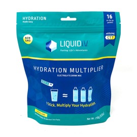 Liquid I.V.® Hydration Multiplier® - Lemon Lime - Hydration Powder Packets | Electrolyte Powder Drink Mix | Convenient Single-Serving Sticks | Non-GMO | 16 Servings (Pack of 1)