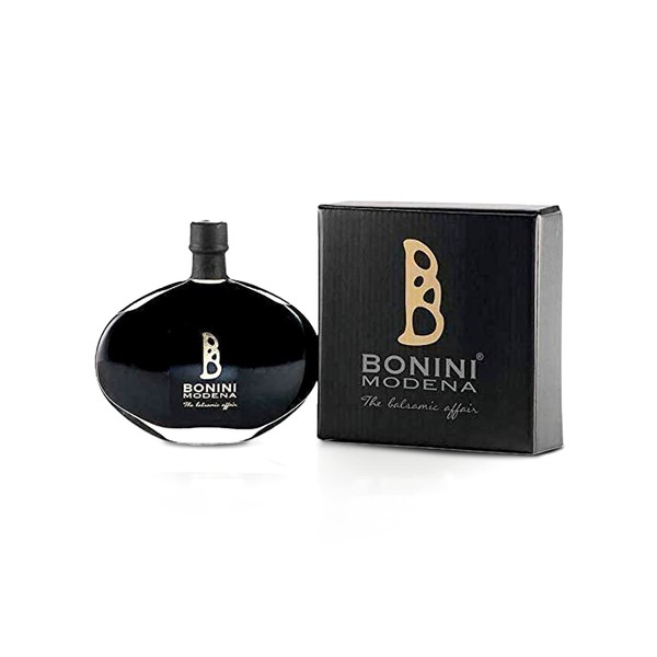 BONINI BLACK RISERVA 50 Years Condiment, Premium Aged Artisan Condiment, Handcrafted in Italy, Gourmet Condiment, The Condiment of the great Chefs, All natural, Gluten Free (1.35 oz, 40ml)