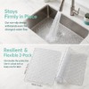 FTISSLY 2 PCS Kitchen Sink Mat Adjustable Sink Protector Mat