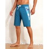 unitop Mens Swim Trunks with Compression Liner Bathing Suit 9"