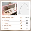 FAHKNS Large Half Moon Light for Nail Desk, 34IN Foldable