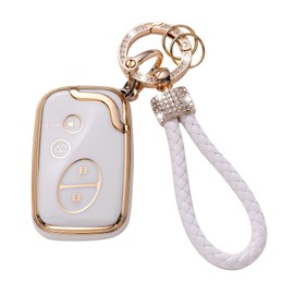 Gematay for Lexus Key Fob Cover, Key Case Shell Compatible with Lexus GX460 RX350 ES350 IS250 GX460 LX570 IS350 GS430 GS300 GS450h is-C is-F Smart Key Protector