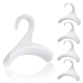 Bag Hooks, Bag Hangers, Handbag Hooks, Drawer Hooks, Set of 4, Storage, Multi-functional, Hanger, Tie, Belt, Small Accessories, PVC, Space Saving, Stability (White)