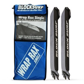 BLOCKSURF Surfboard Roof Rack for Car | Universal Soft Roof Rack for Cars & SUVs | Holds 2-3 Surfboards | Heavy-Duty Straps & Buckles for Highway Speeds | Easy Install & Removal