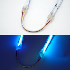 3-Pin RGB IC COB LED Connectors,25Pcs 10mm Width Connectors and Cable Kit for RGB IC(576 LEDs/m) /CCT Cob LED Strip,8Pcs Gapless Connectors,5Pcs L-Shape Connectors (3P-10mm-CCT/RGB IC)
