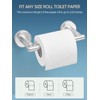 Cobbe Double Post Magnetic Suction Brushed Nickel Silver Toilet Paper
