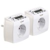revolt Digital Timer Sockets: Set of 2 Compact Digital Timer