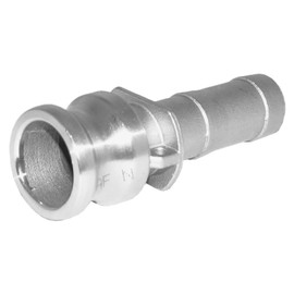 AF Hydro Stainless Steel 316 Cam and Groove Hose Fitting, 3/4" Type E Male Adapter Coupler with Hose Shank, Pressure Rating up to 250 PSI, Easy Connect and Disconnect Low Pressure Camlock