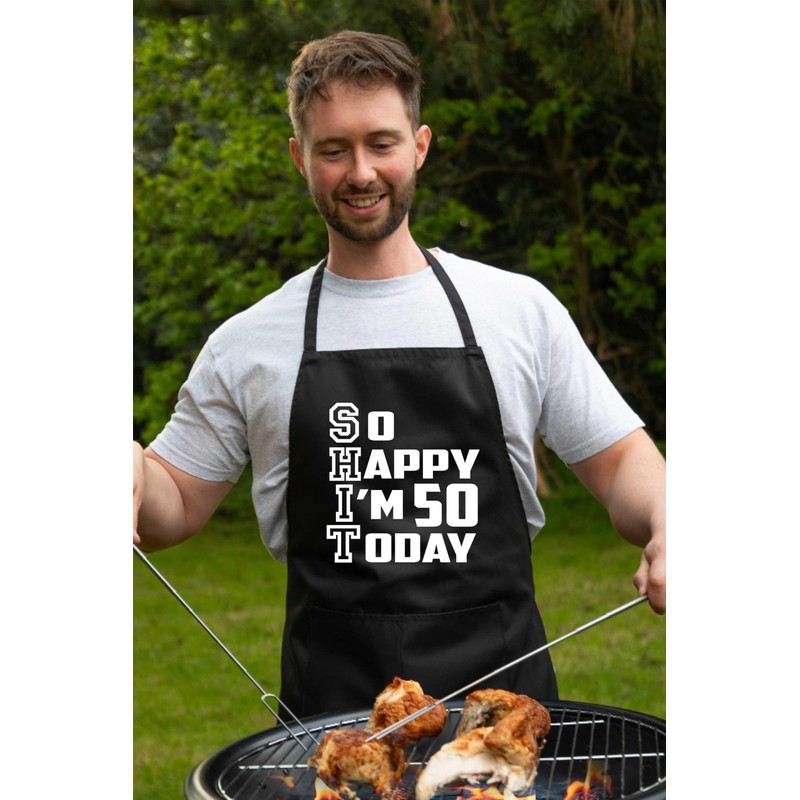 Print4U Apron Funny 50th Birthday Gift For Men & Ladies