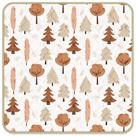 BG-BABYGO Baby Play Mats for Floor, 50x50 Playpen Mat, Thicken Cushioning Padding Foam Playmats for Baby, Toddlers Infants, Non-Slip One-Piece Crawling Tummy Time Mat Washable Baby Playmate(Forest)