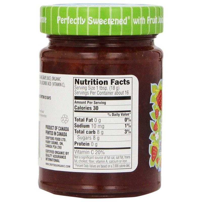 Crofters Crofter's Organic Strawberry Fruit Spread, 10 Oz