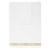 40PCS Gold Napkins Gold Trim Linen Hand Feel Gold Napkins