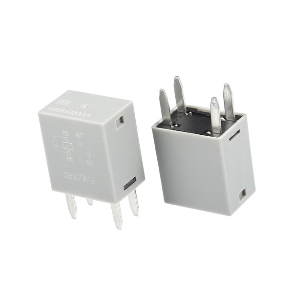 REPAIROCK 2pcs 4 Pin Automotive Power Relay 68083380AA 12VDC for