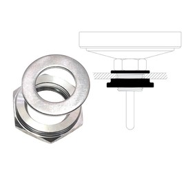 Suitable for DIY Installation of BQ300 Grill Thermometer Mounting Kit, Including Gaskets and Fastening Nuts,Thermometer Installation Kit for Replacement Barbecue thermometers,1/2" NPT NUT