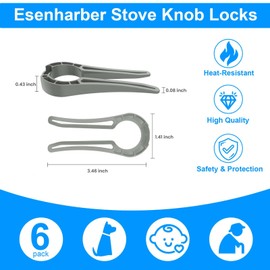 HKYLRAT 5Pcs ﻿Gas Stove Knob Locks, Safety and Proofing Proof Stove Knob Covers, Gas Oven Knobs Safety Lock