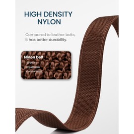 GEIT Stretch Nylon Belt with Quick Release Buckle, Casual Golf Hiking Invisible Elastic Web Belt