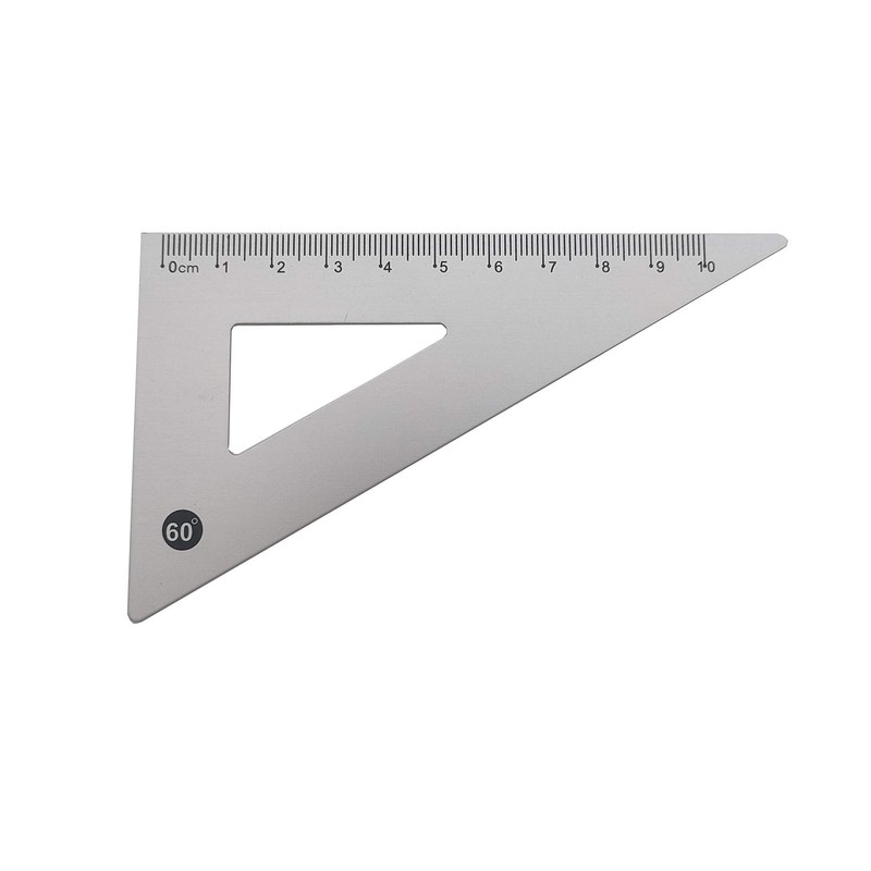Accod Aluminum Alloy Ruler Set Math Ruler Geometry Tool Set