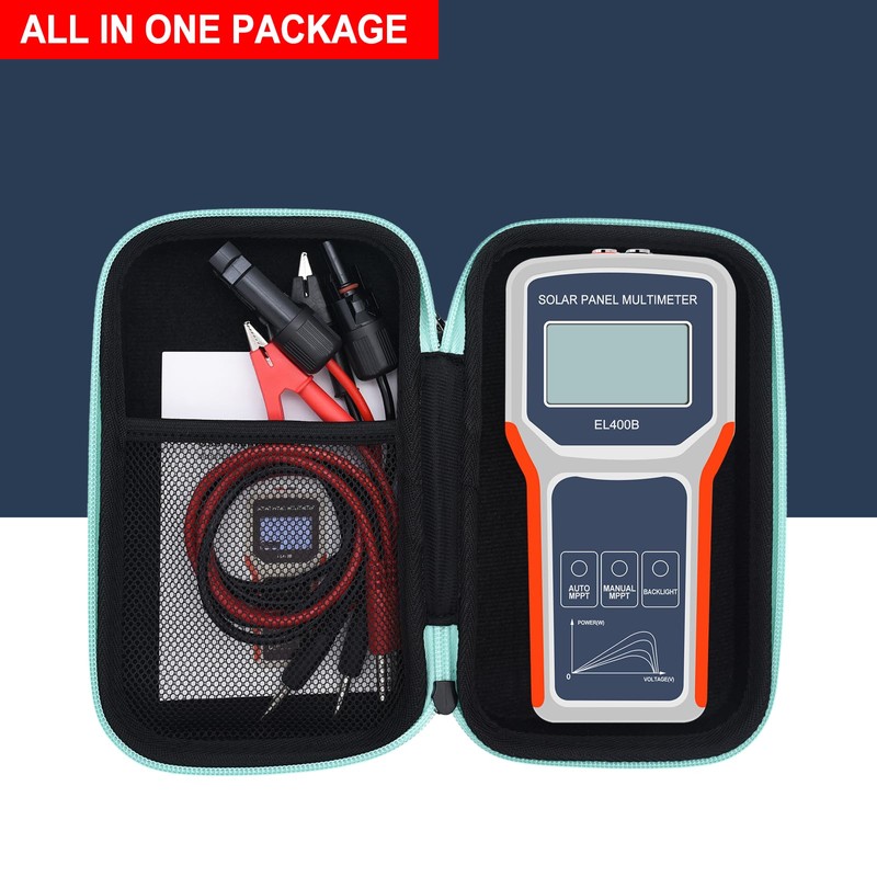 KAOLALI Digital 400W Solar Panel Smart Tester Auto/Manual MPPT Photovoltaic