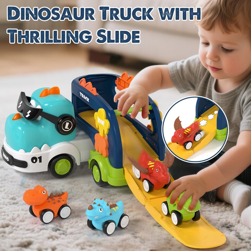 Lehoo Castle Dinosaur Toys for 2 3 Year Old Boys,