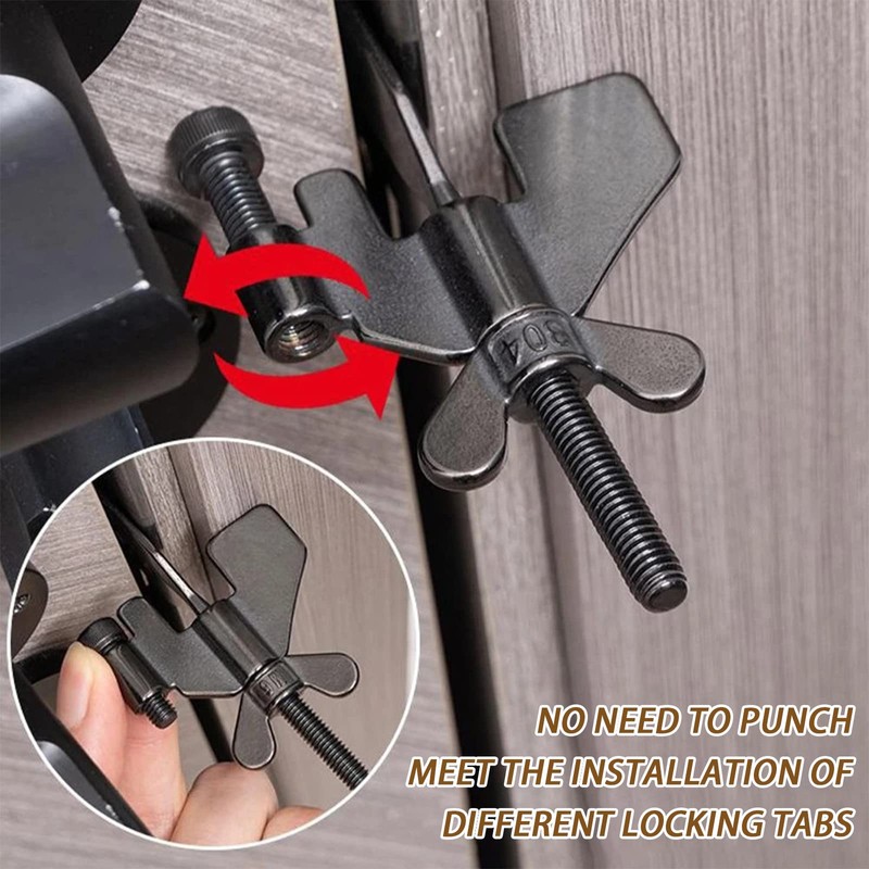 Portable Door Lock, 304 Stainless Steel Home Security Locker, Temporary