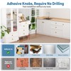 10-Pack Self-Adhesive Cabinet Knobs, No-Drill Self-Stick Drawer Knobs for Dressers,