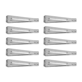 10pcs Fish Bone Tweezers Stainless Steel Flat Tip Hair Tweezers Garlic Peeling Hair Plucking Tool