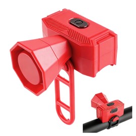 aiGear Bicycle Horn Red with 5 Sound Modes