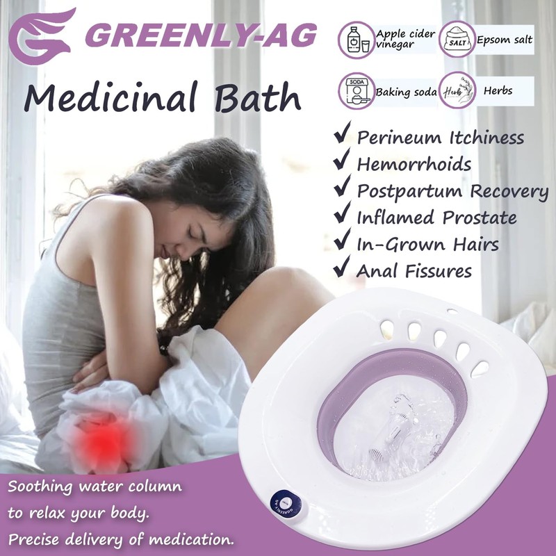 G GREENLY-AG Sitz Bath, Sitz Bath for Toilet, Electric Sitz