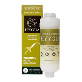 Premium Vitamin C Shower Filter for Hair and Skin - High Output Chlorine Remover & Water Filtration - Reduces Dry Itchy Skin & Frizzy Brittle Hair - Universal Fit (Unscented Bliss)