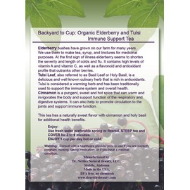 Dr Nettles Natural Beauty Elderberry and Tulsi Immune Boosting Tea Organic