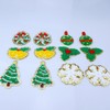 SaktopDeco 12 PCS Christmas Patches Gold Edges Iron On Patches