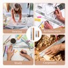 2 Pcs Cork Backed Ruler Stainless Steel Ruler, 6 Inch