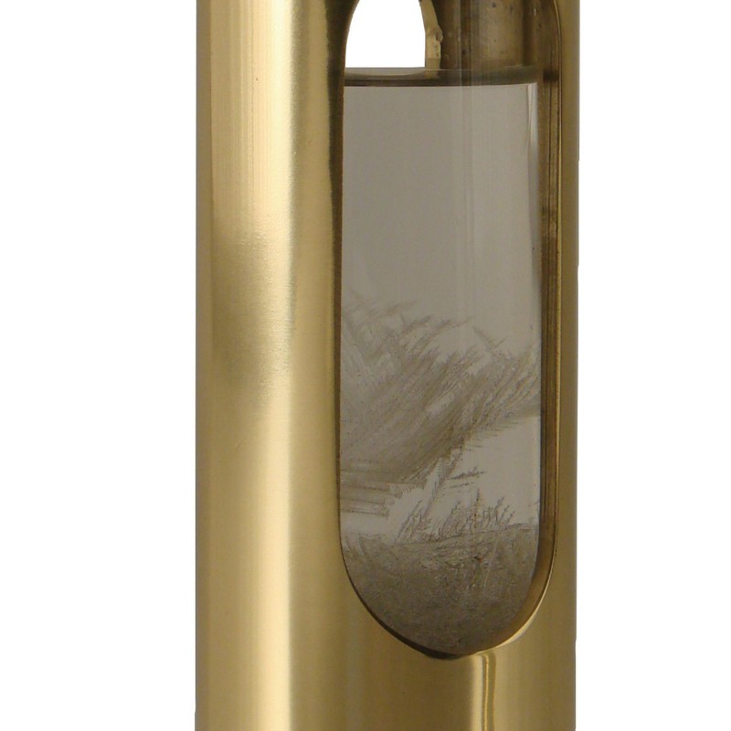 E.S.Soerensen Storm Glass Barometer, Polished Brass, Storm Glass with Wall