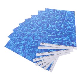 GLEAVI 10 Sheets Ocean Grain Wall Stickers Realistic Removable Decals for Indoor Garden Decor for DIY Model Displays and Aesthetic Wall Art