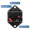 X AUTOHAUX Car Circuit Breaker 200A Waterproof with Reset Fuse