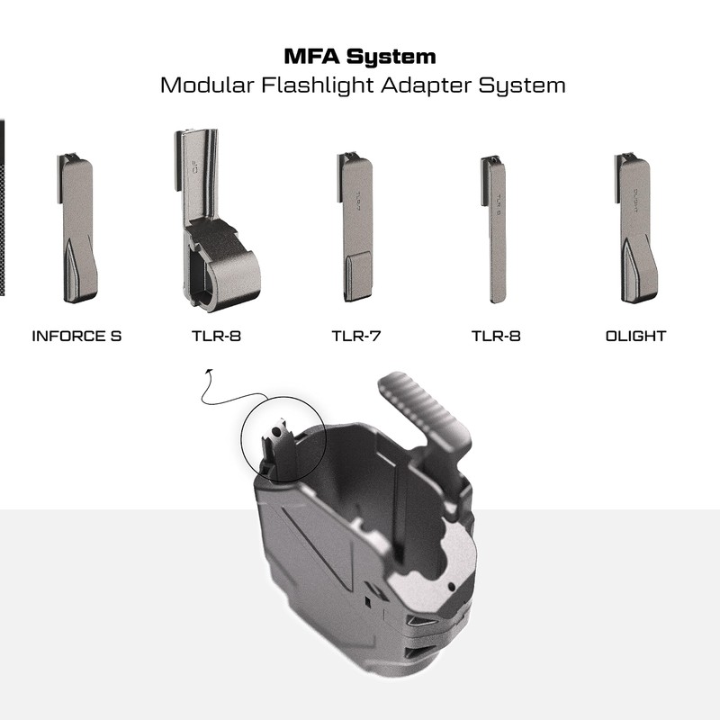 Orpaz Delta G34 Light Bearing Holster Compatible with Glock 34