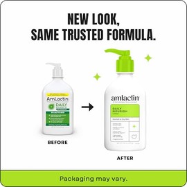 AmLactin Loción Corporal Hidratante Diaria | Hidrata y Alivia la Rugosidad al Instante | Potente Terapia de Alfa-Hidroxi Exfolia Suavemente | Suaviza 