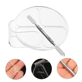 Baluue Makeup Mixing Palette Mixing Tray Spatula for Foundation Cosmetics Palette