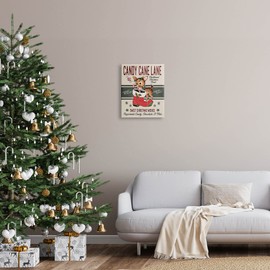 Stupell Industries Candy Cane Lane Vintage Reindeer Boot Canvas Wall Art, Design by Jo Moulton