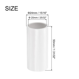 QUARKZMAN PVC Pipe Connector Straight Coupling 20mm Termination White Coupling Connector for Household Pipes Electrical Pipes Pack of 50
