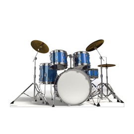 Cardboard People Drum Set Life Size Cardboard Cutout Standup