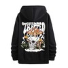 SweatyRocks Men's Drawstring Hooded Sweatshirt Letter Graphic Long Sleeve Drop