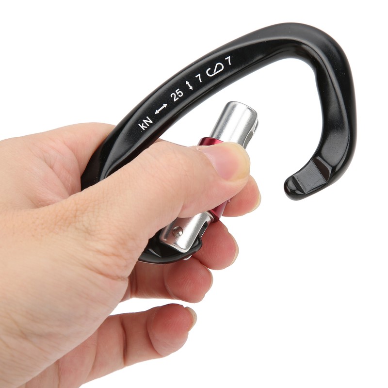 Climbing Carabiner Heavy Duty AntiSlip Design Durable Light Carabiner Clip