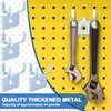 Tandefio Pegboard Hooks Metal Prong Hook Peg Board for Hanging