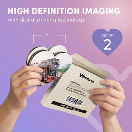 2 x Heart Coasters - Steam Locomotive Train Railway Vintage Cork Backed MDF Glossy Tea Coffee Accessory #52147