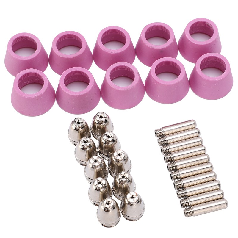 Plasma Cutting Torch Consumables Kit Electrode Contact Tip Ceramics Nozzle