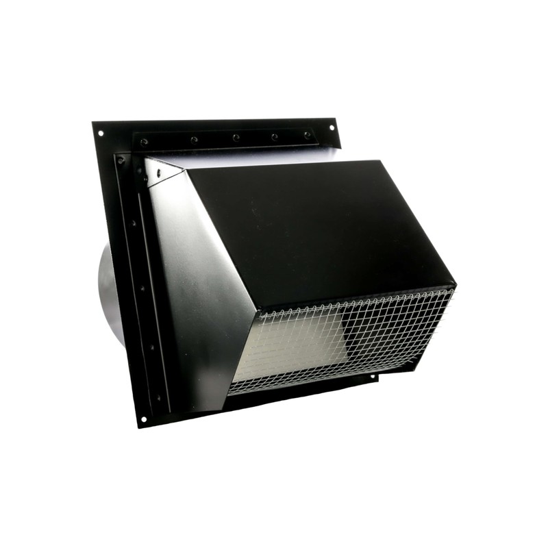 RDP Heavy Duty Hooded Wall Vent with Spring Loaded Damper